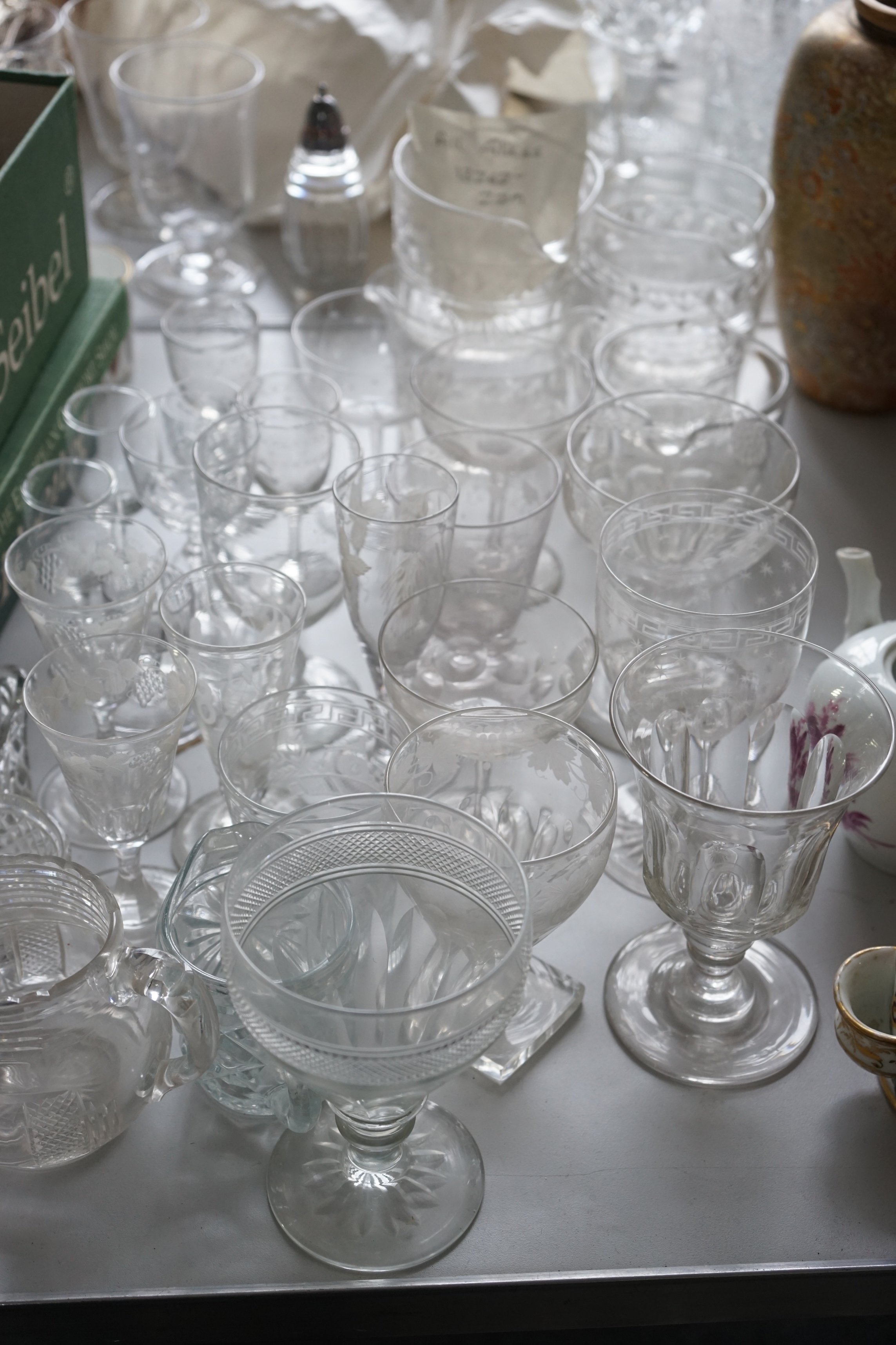 A quantity of assorted Victorian and later glassware